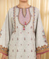 Unstitched Women's Off White Lawn 3 Piece Suit
